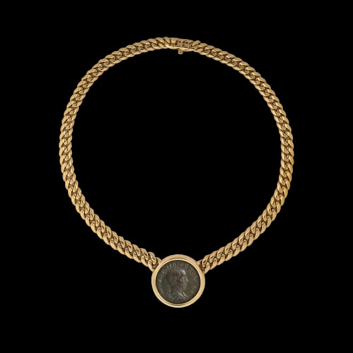 Bvlgari 'Monete' gold necklace.